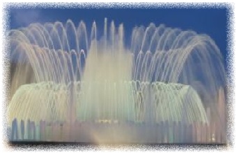 Barcelona water fountain