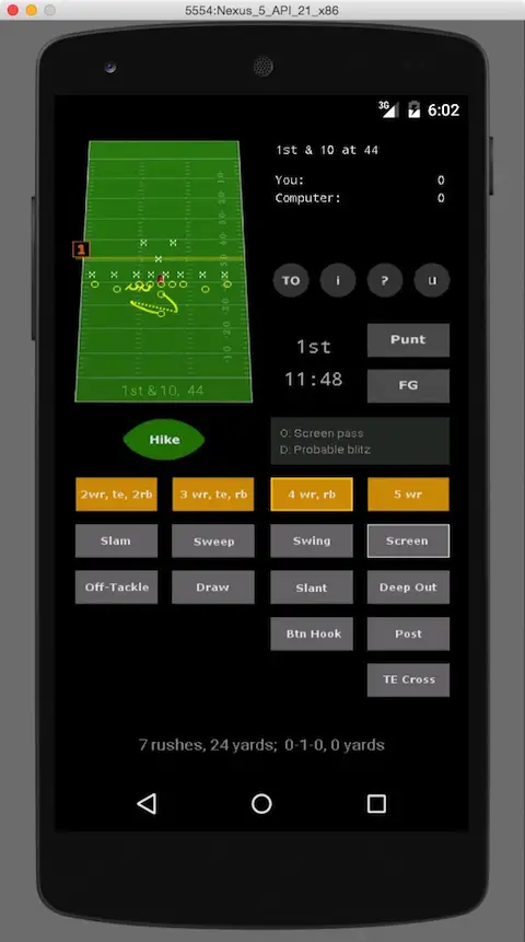 Android
        Football Game - Deep Out on 1st Down