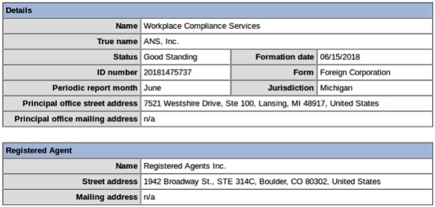 Workplace Compliance Services in Colorado, Michigan