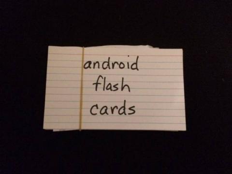 Android flash cards