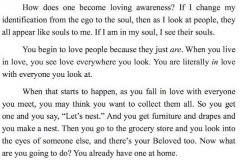 How does one become loving awareness?