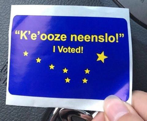 Alaskan I Voted sticker
