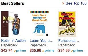 Functional Programming, Simplified is currently an Amazon best-seller