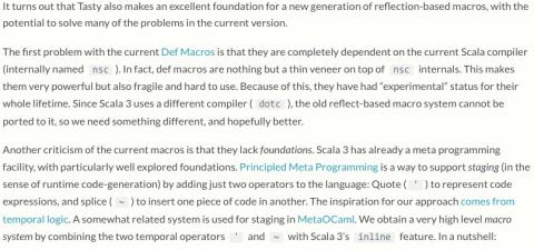 Scala 3: Tasty, and the plan for macros