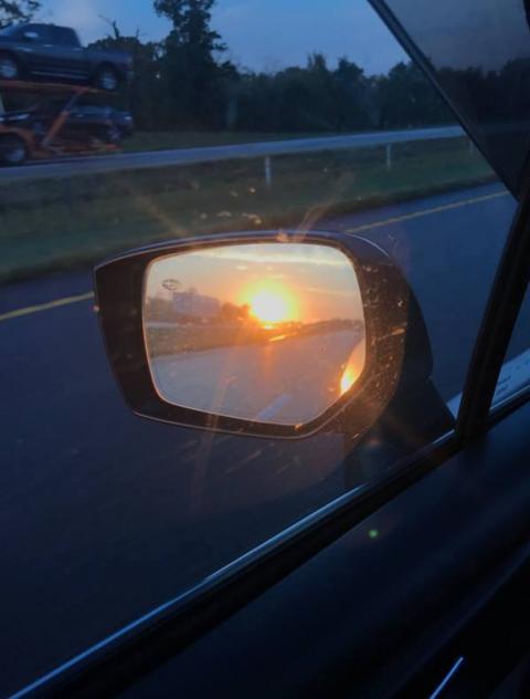 Sunrise in Missouri, finally back in Colorado