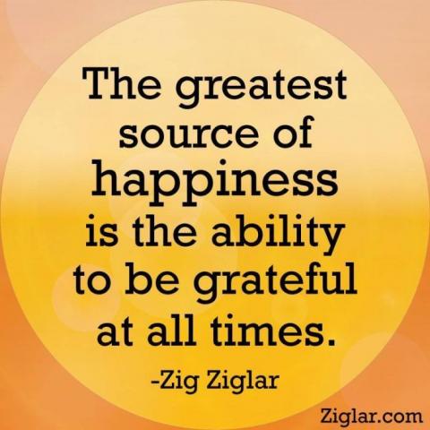 The greatest source of happiness is ...