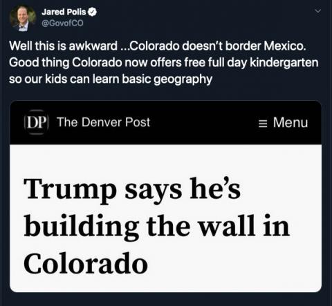 Trump wants to build a wall in Colorado