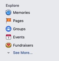 Facebook deleted the “Lists” link