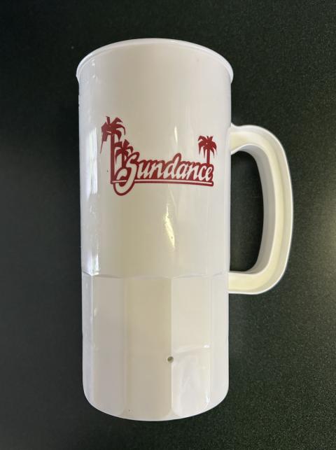 Mug from the Sundance Club, in College Station, Texas