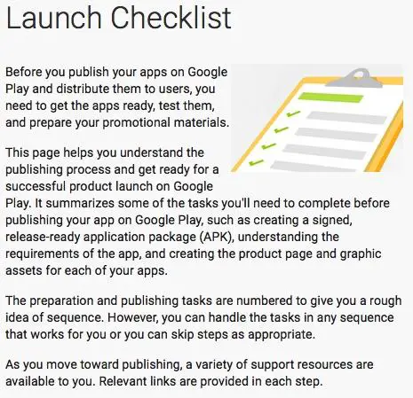 Android: The Google Play Store launch checklist