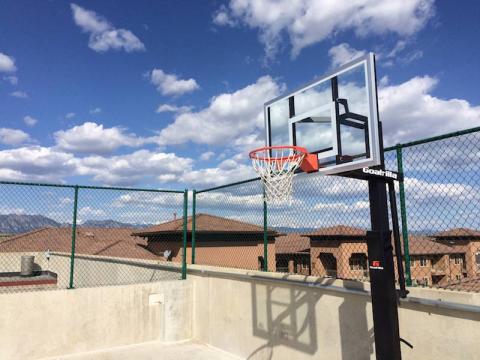 Basketball on the roof