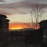 Orange sky at night, Broomfield, Colorado
