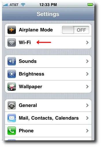 iPhone wireless network settings (iPhone/iPod Wi-Fi settings)