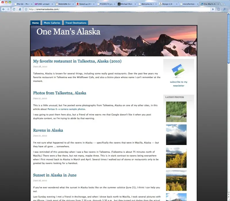 One Man's Alaska - gray gradient