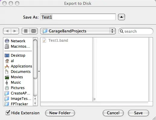 Image export-to-disk