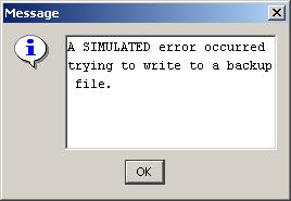 A sample error message dialog using my ErrorMessagePanel.java class.