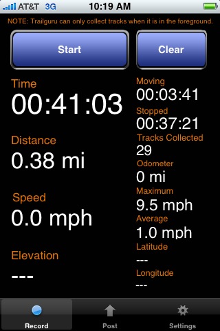 Trailguru iPhone app screenshot