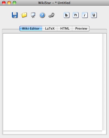WikiStar editor