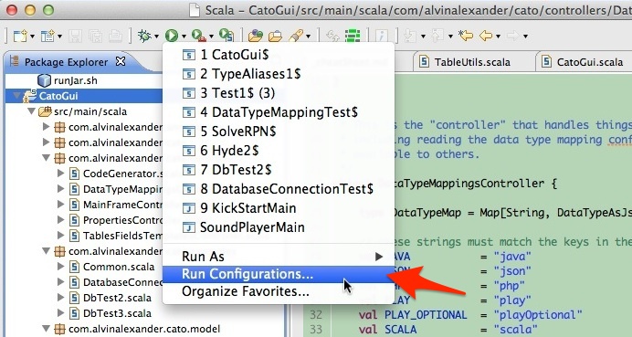 Eclipse - Run Configurations