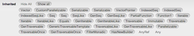 Scala Vector hierarchy