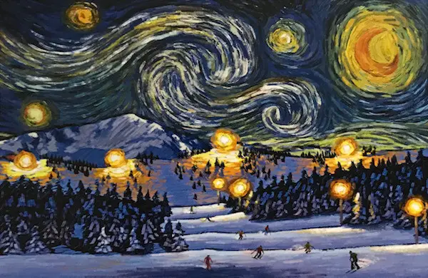 Starry Night over the Rocky Mountains | alvinalexander.com