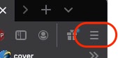 Firefox browser hamburger icon
