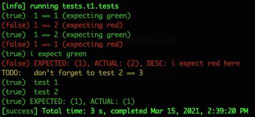 Scala SimpleTest output