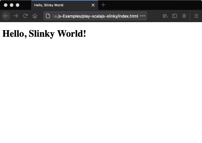 A Scala.js/Slinky Hello, World tutorial/example