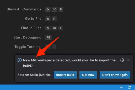 VS Code recognizes Mill build workspace
