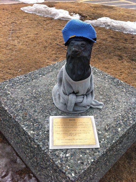 Balto statue, Palmer, Alaska  alvinalexander.com