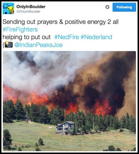 Fire in Nederland, Colorado - July 9, 2016