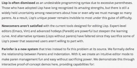 Parinfer, a tool for Lisp editing