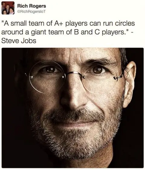Steve Jobs on 'A' players