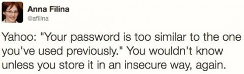 Your password is too similar to a previous one