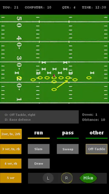 Prototype of the next version of my Android football game