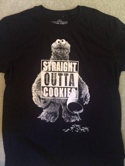 Straight Outta Cookies - Cookie Monster t-shirt