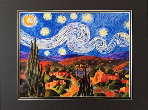 Starry Night Over Santa Fe