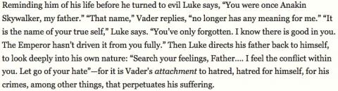 Luke Skywalker's compassion