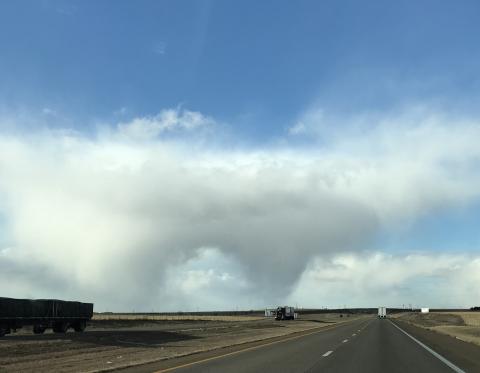 Strange cloud formation in Colorado