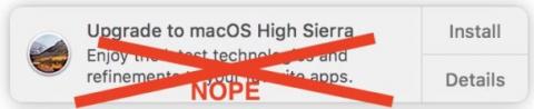 How to stop Upgrade to MacOS High Sierra notifications