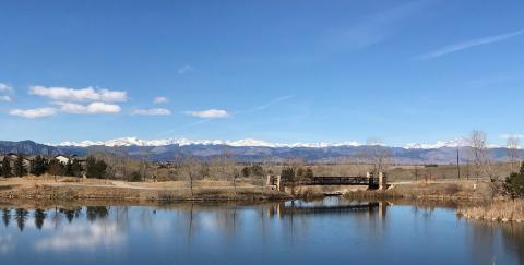 Doctor's office view of the Rocky Mountains