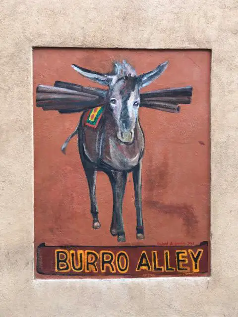Burro Alley painting (Santa Fe, New Mexico)