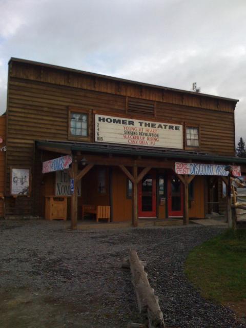 The movie theater in Homer, Alaska