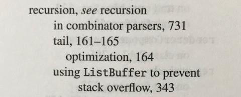 Recursion - see recursion (index entry)