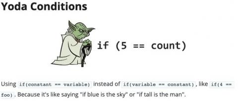 Yoda Conditions in programming