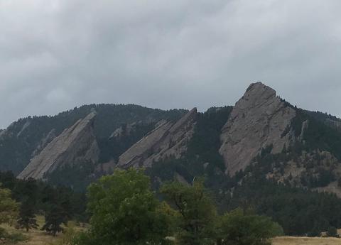The flatirons, Boulder, Colorado