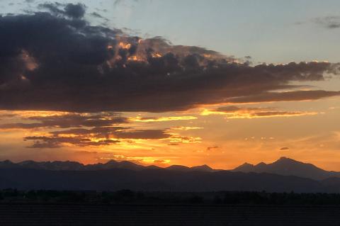 June 12, 2020 sunset, Broomfield, Colorado