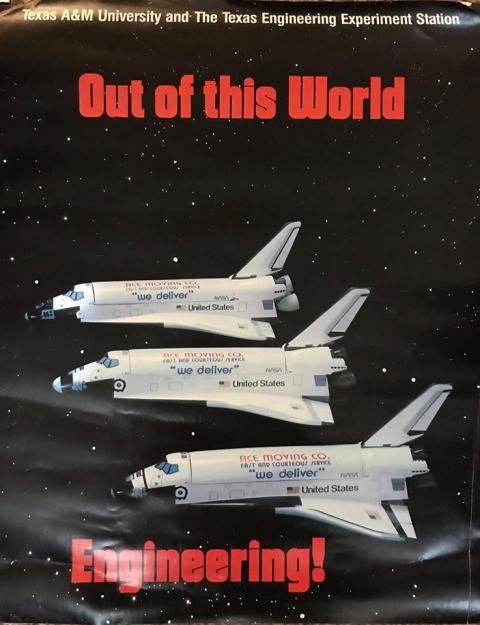 Space Shuttle poster, circa ~1986