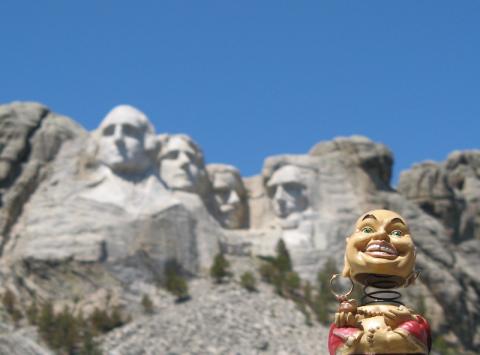 Buddha at Mt. Rushmore
