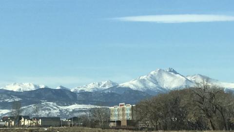 The Rocky Mountains, Longmont, Colorado, December 31, 2020